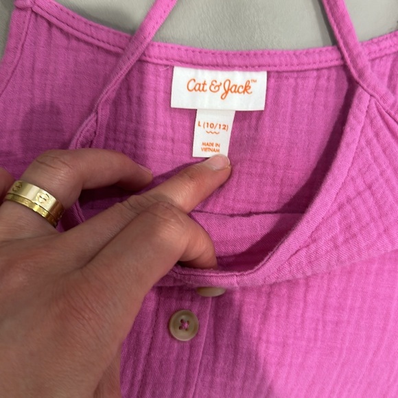 Bubble pink cotton tank top - Picture 10 of 10